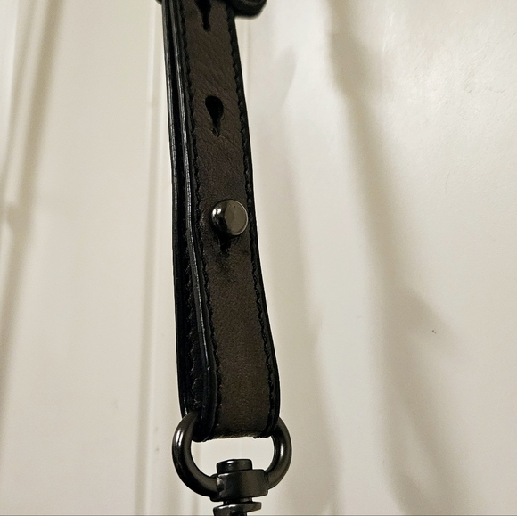 KOOBA Parker Neiman Marcus Gray  LEATHER PURSE crossbody bucket handbag - Picture 15 of 16